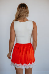 Adelina Satin Skirt