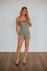 Dylan Hidden Short Overalls - Gravel