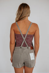 Dylan Hidden Short Overalls - Gravel