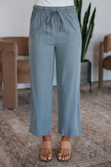 Duncan Casual Pants - Misty Blue