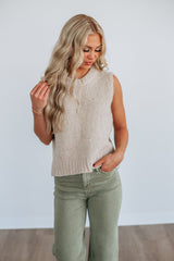 Lyndon Sweater Vest - Natural