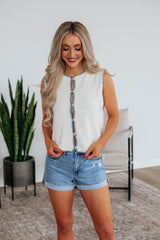 Larkin Sweater Vest - Cream Mix