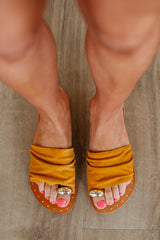 Keep It Current Sandals - Mustard