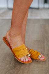 Keep It Current Sandals - Mustard
