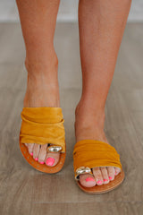 Keep It Current Sandals - Mustard