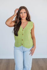 Monrow Sweater Vest - Lemongrass