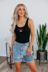 USA Bodysuit - Black